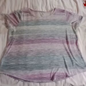 Sonoma XL Short Sleeve Shirt Pink, Blue, Green And White Good Condition